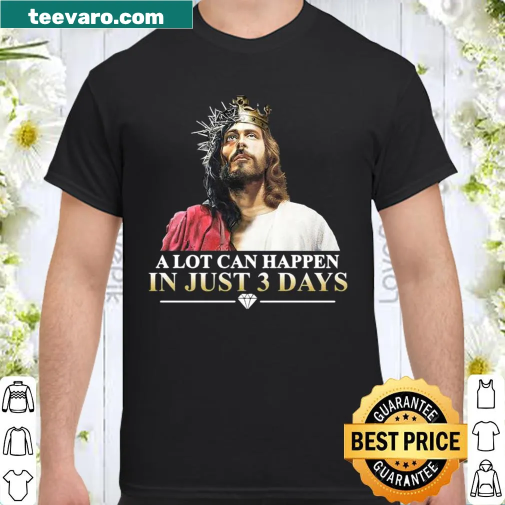 Inspirational shirt with text about faith and transformation