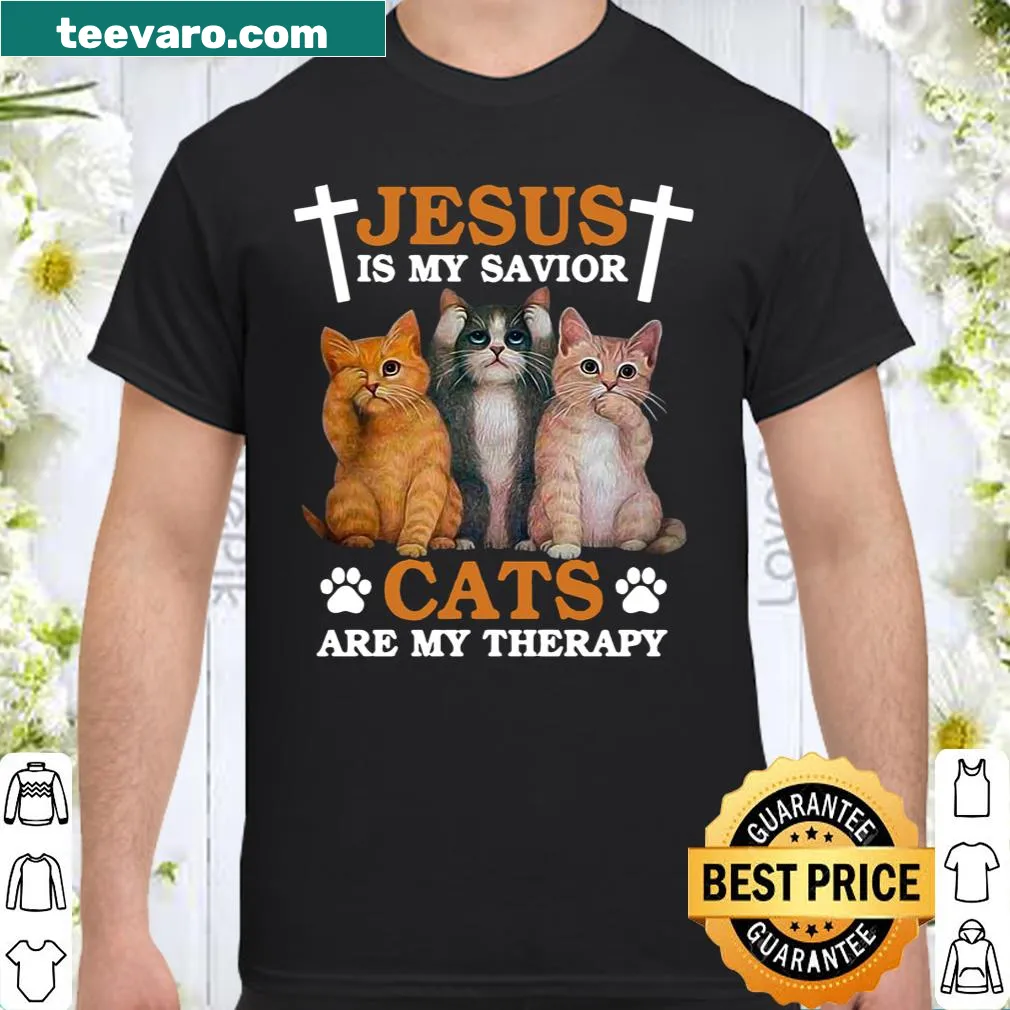 Faith and cat-themed shirt design