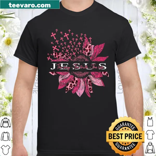 Faith-themed t-shirt featuring the phrase about Jesus.