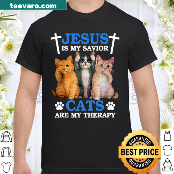 Illustrative shirt with faith message and cat design