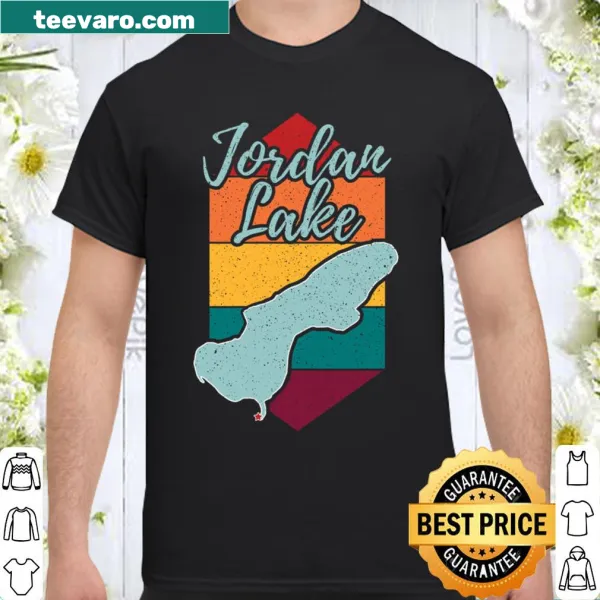Lake-themed shirt with typography highlighting Jordan Lake