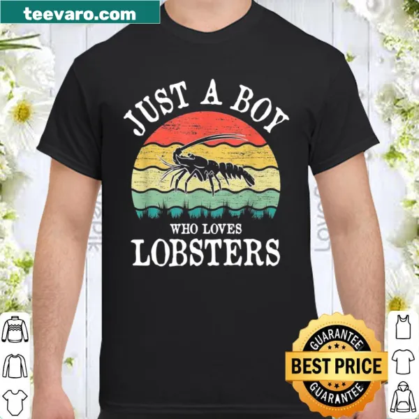 Child's shirt featuring a playful saying about loving lobsters