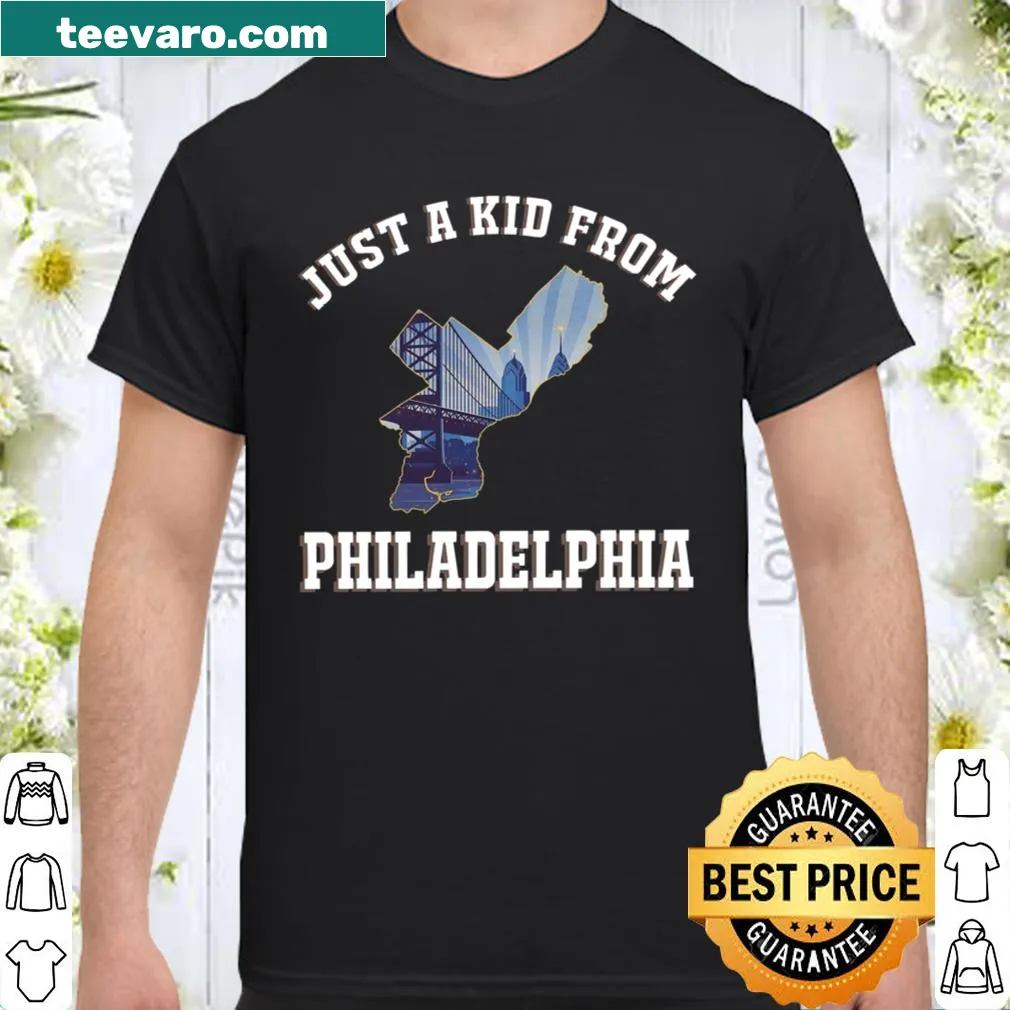 Fun shirt for kids declaring pride in being from Philadelphia