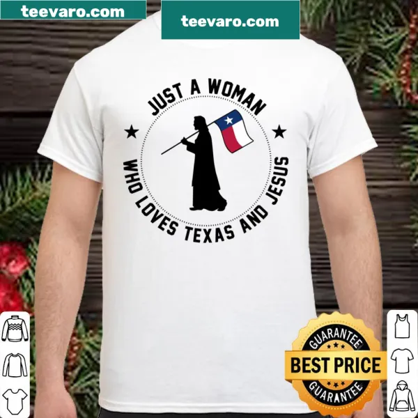 Typography shirt expressing love for Texas and Jesus.