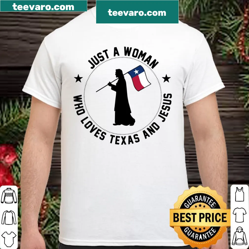 Typography shirt expressing love for Texas and Jesus.