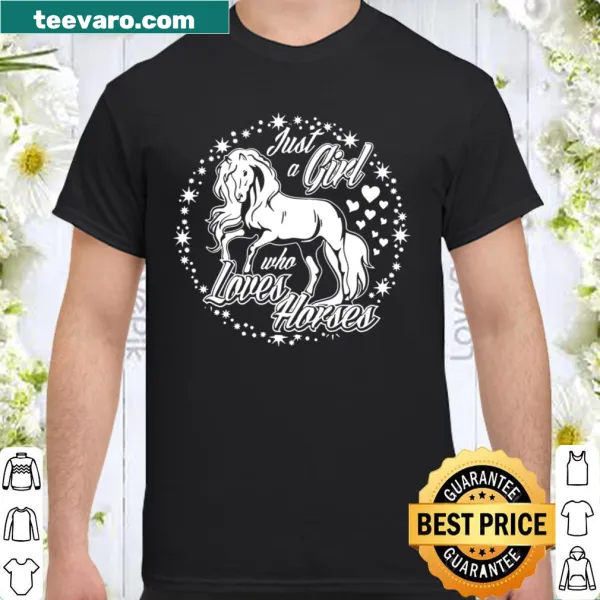 Whimsical horse riding illustration for girls' t-shirt