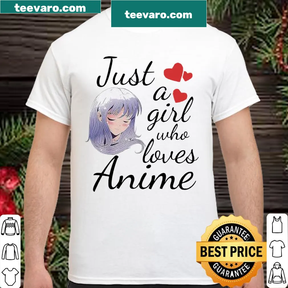 Text shirt expressing love for anime, perfect for fans