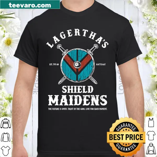 Illustrative shirt featuring Lagertha's Shield Maidens and Viking theme