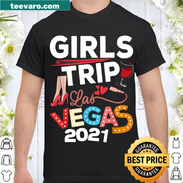 Las Vegas girls trip themed T-shirt with a fun graphic design