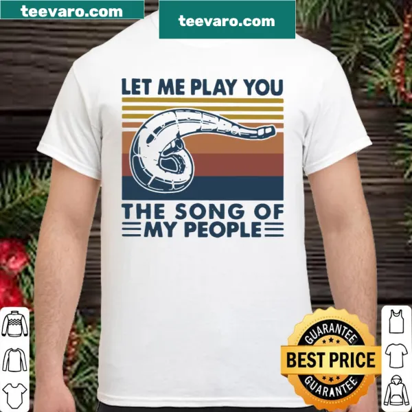 Vintage motocross shirt with the phrase 'Let Me Play You The Song Of My People.'