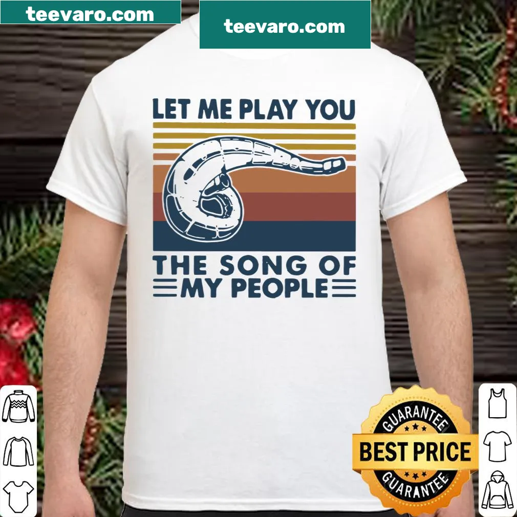 Vintage motocross shirt with the phrase 'Let Me Play You The Song Of My People.'