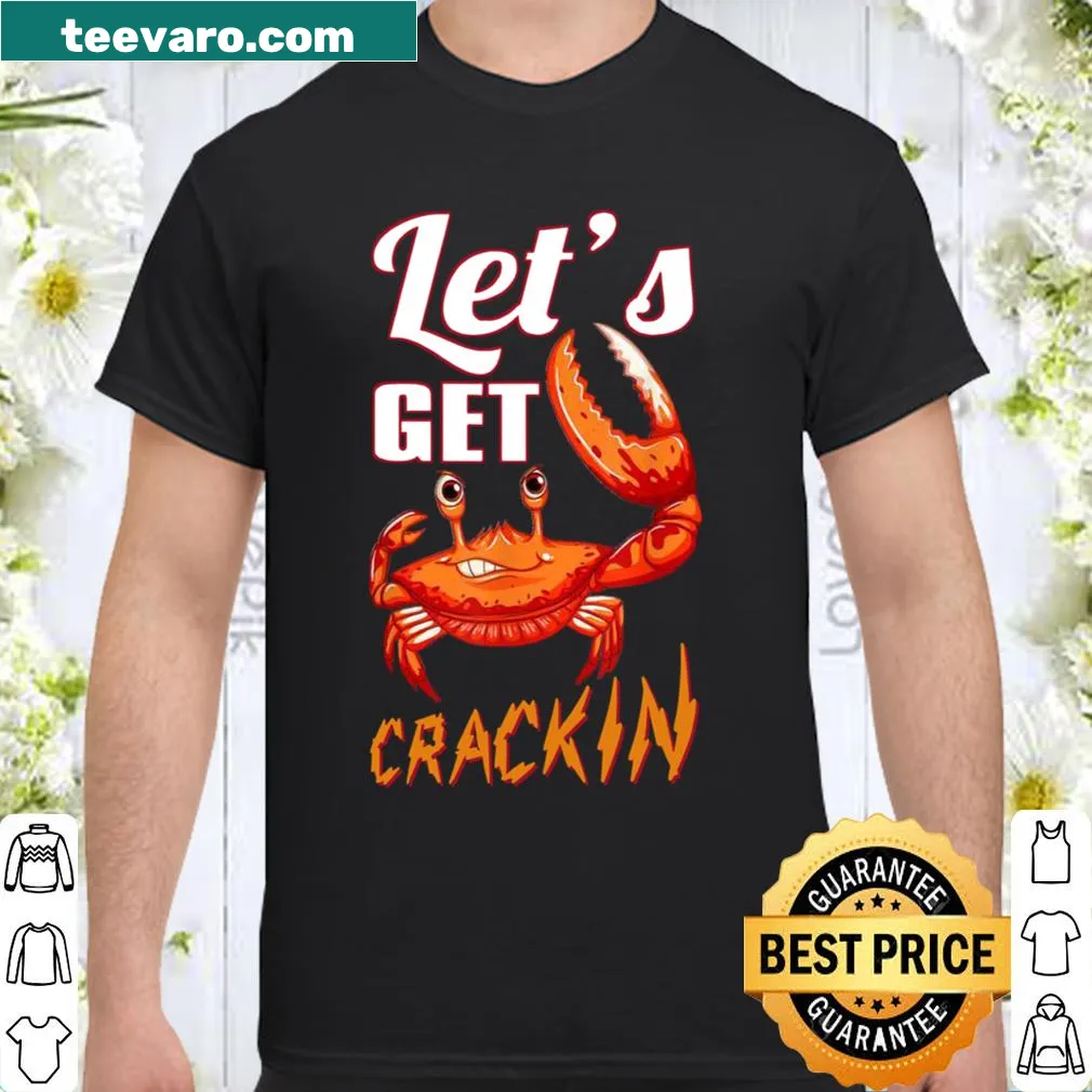 Playful seafood-themed shirt with crab graphic design