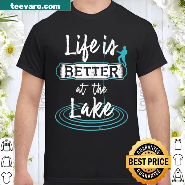 Fishermen's shirt with a design celebrating life at the lake