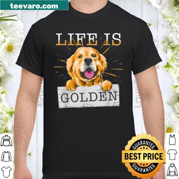 T-shirt celebrating golden retriever dog owners