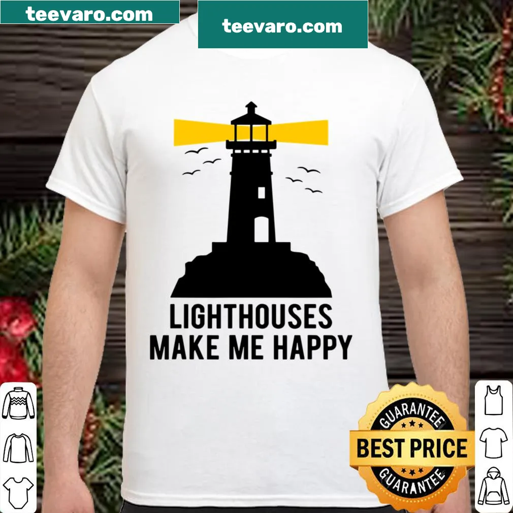 Lighthouse and mariner quote printed on a casual tee