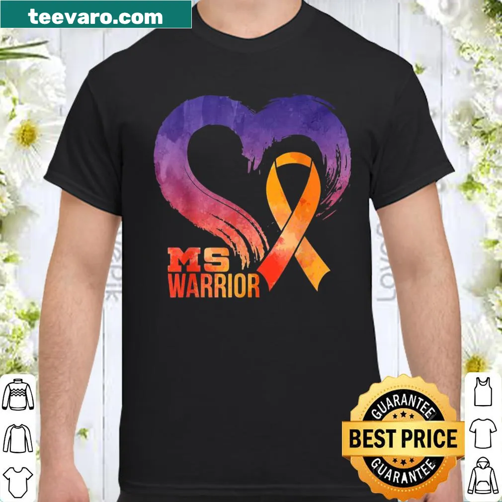 Awareness shirt with a heart graphic for Multiple Sclerosis