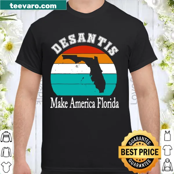 Vintage-style political t-shirt promoting Florida and DeSantis