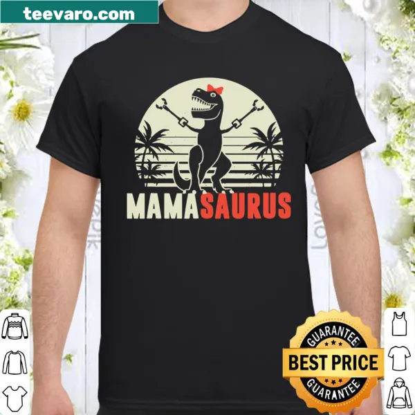 Cute shirt with a Mamasaurus T-Rex graphic for moms