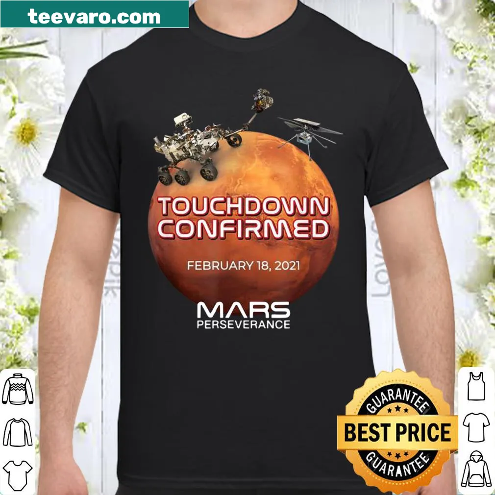 Illustration of the Mars Perseverance Rover on a casual shirt.