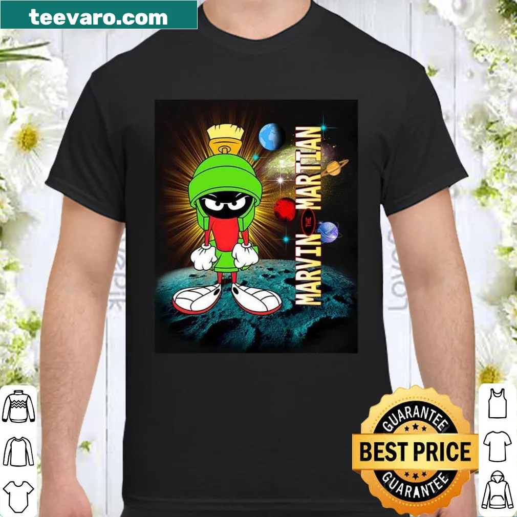 Illustrated Marvin Martian shirt for fans of classic cartoons