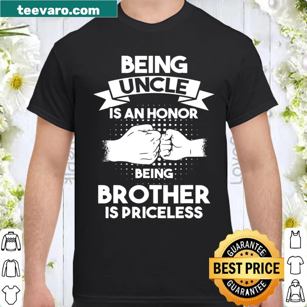 Heartfelt shirt celebrating the bond of being an uncle and brother