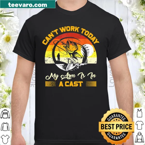 Vintage fishing humor T-shirt with cast joke