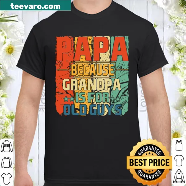 Funny typography shirt about being a dad, with humorous text