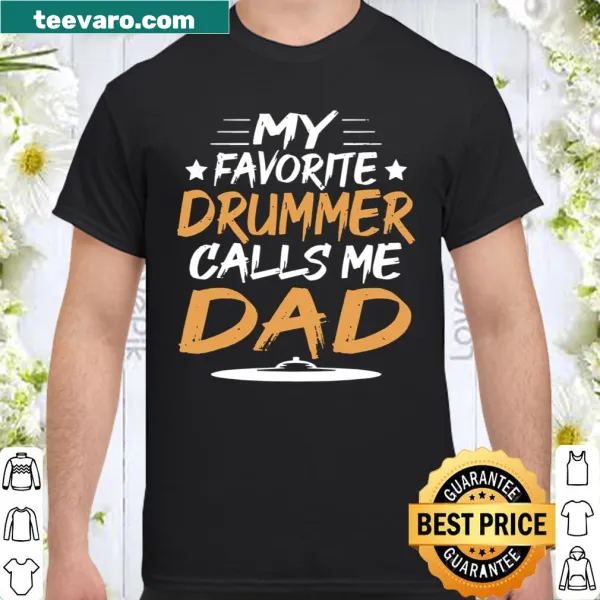 T-shirt for drummer dads featuring a playful design.