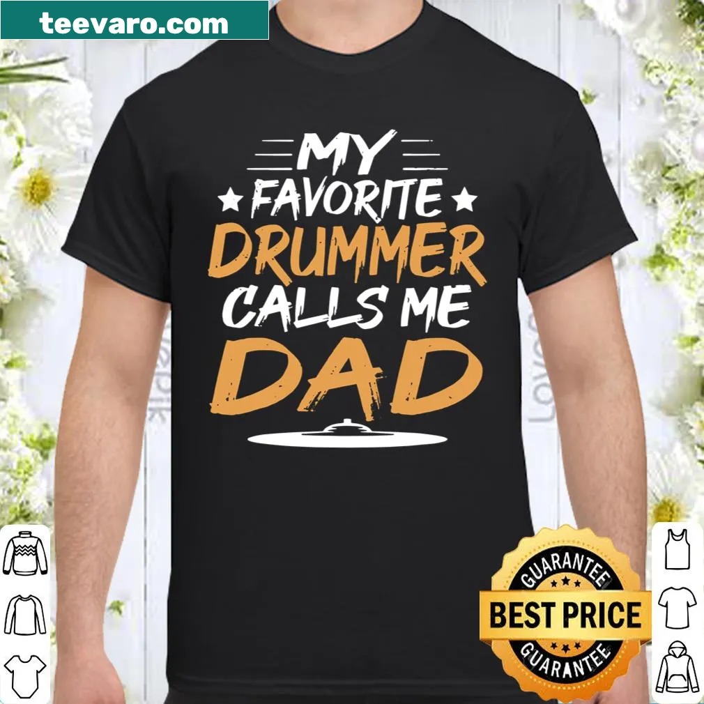 T-shirt for drummer dads featuring a playful design.