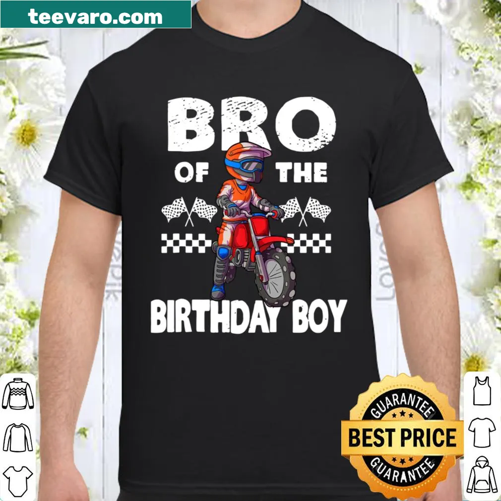 Motocross-themed birthday shirt for dirt bike fans