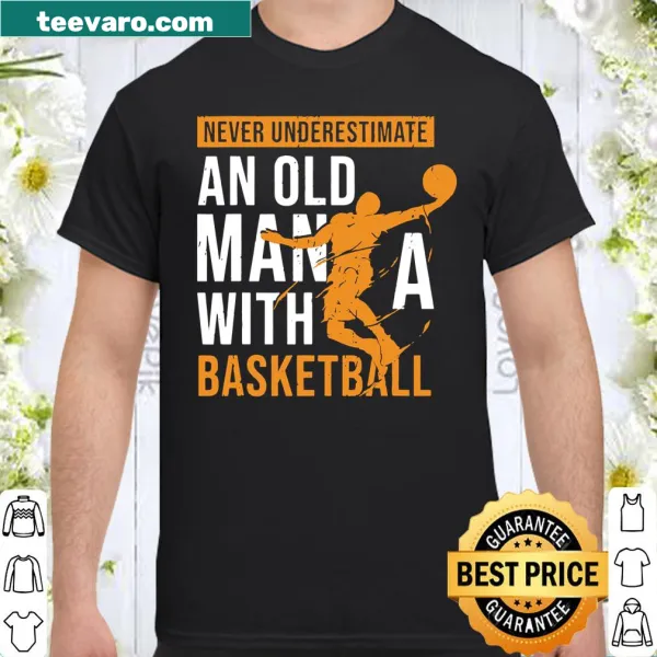 Inspirational shirt for older basketball players with empowering text