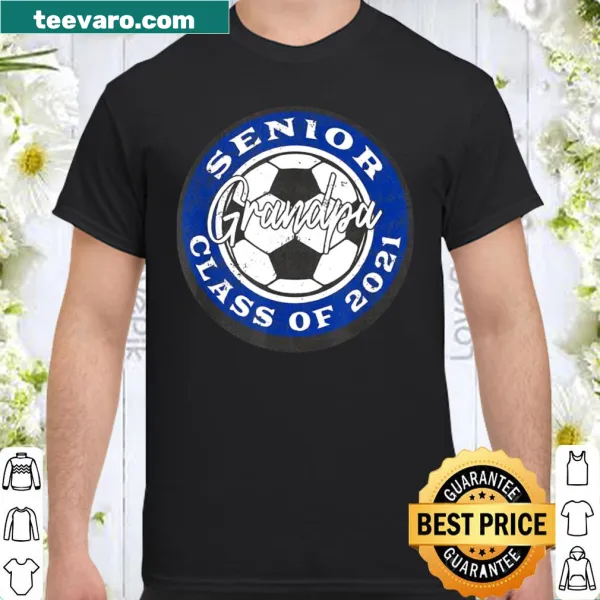 Shirt with text celebrating senior soccer player grandpas