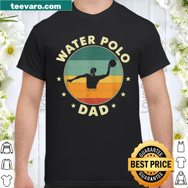 Water Polo Dad shirt with bold typography design