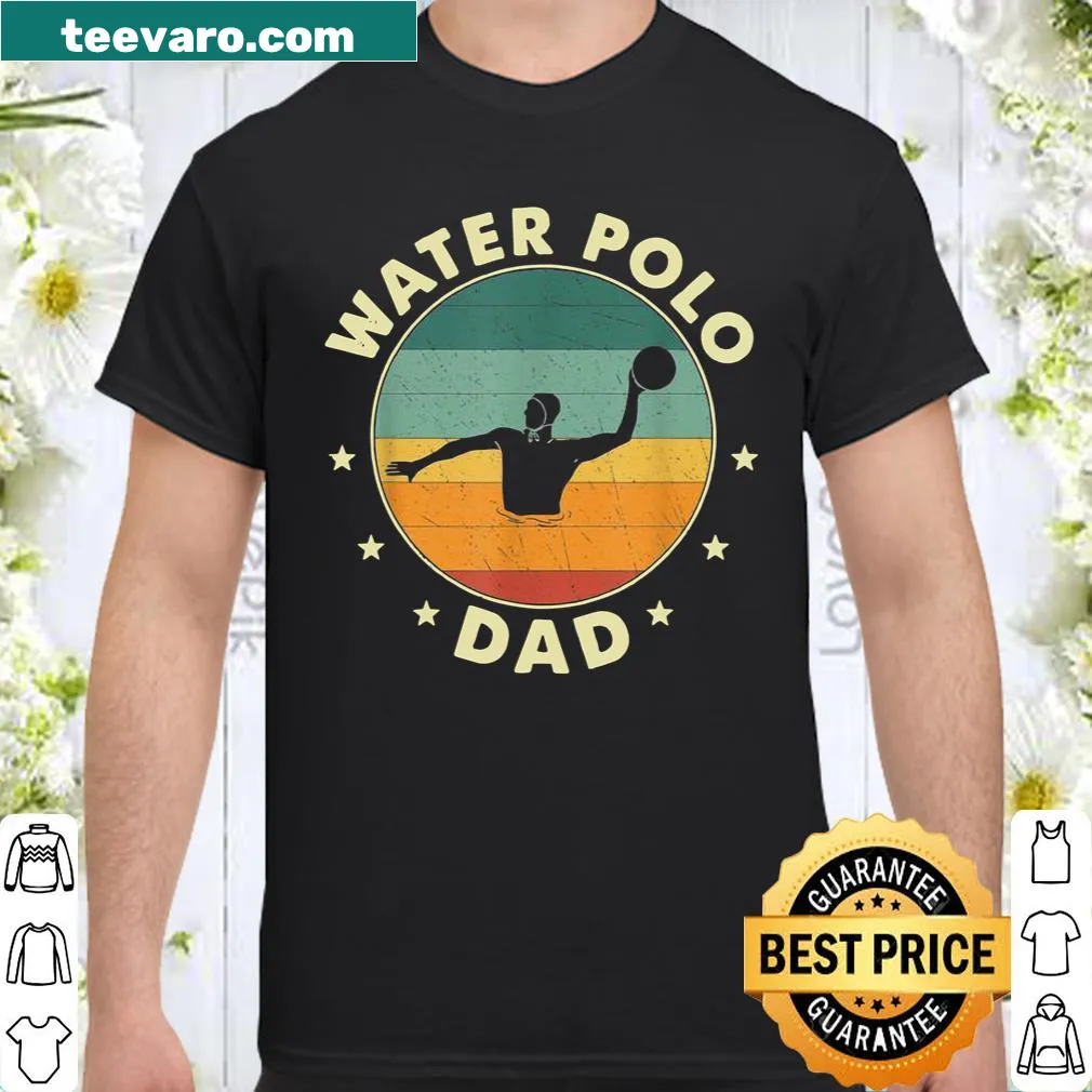Water Polo Dad shirt with bold typography design