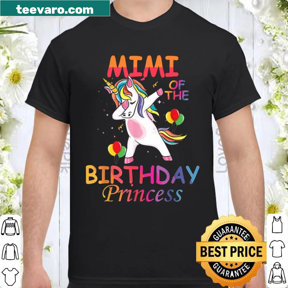 Unicorn-themed birthday shirt with whimsical text for girls