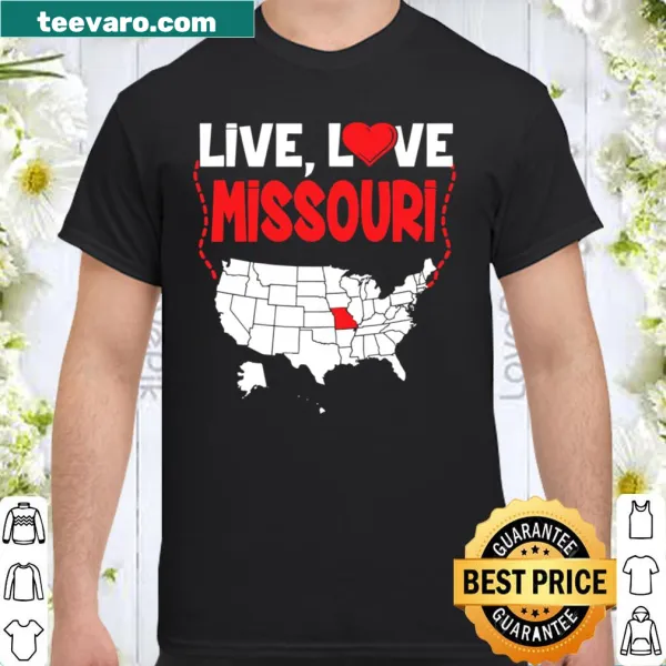 Missouri State T-shirt with state name and imagery