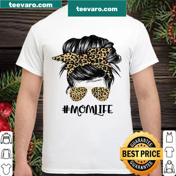 Cute shirt for moms with messy bun graphic