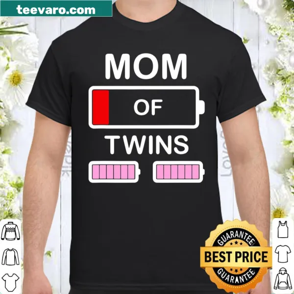 Cute typography t-shirt for moms of twin girls