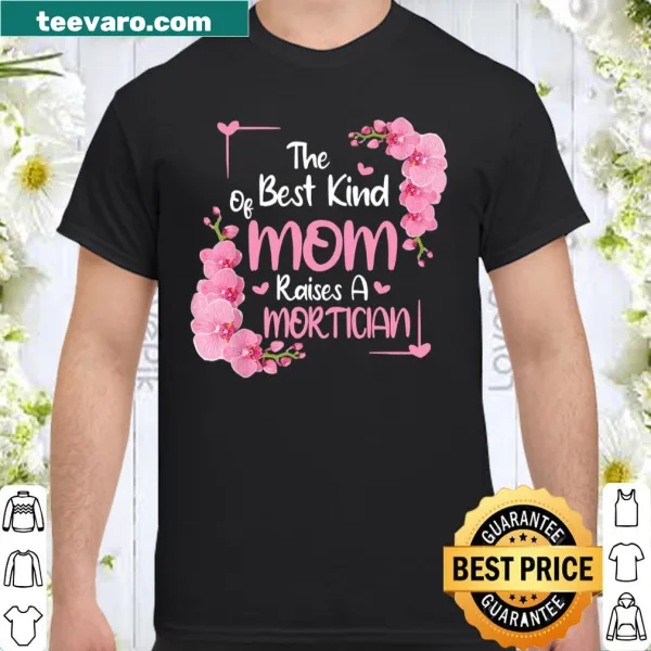 Floral shirt celebrating moms who are morticians.