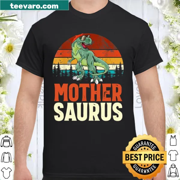 Cute cartoon T-Rex shirt with Mothersaurus text