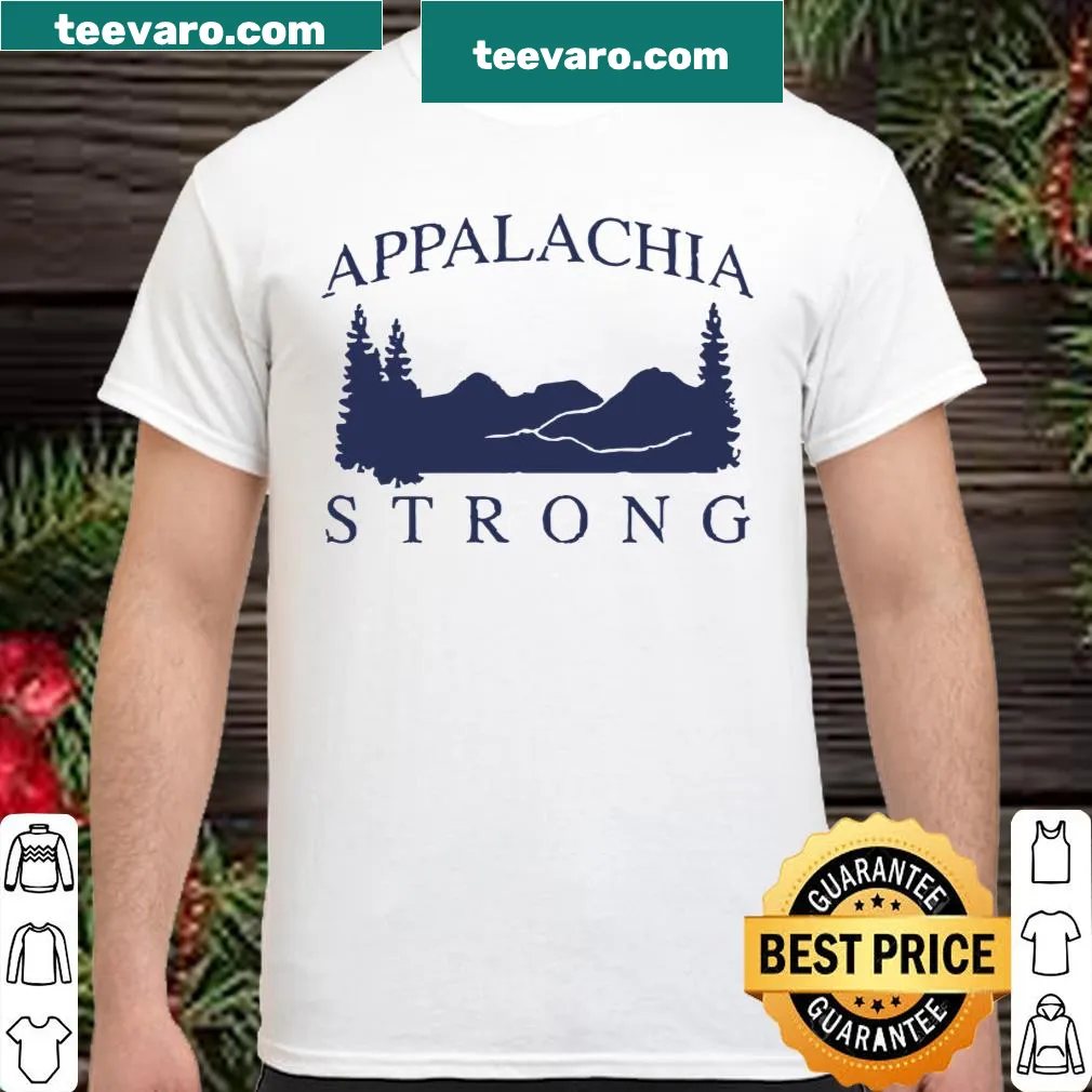 Illustrated shirt celebrating the Appalachian mountains and strength.
