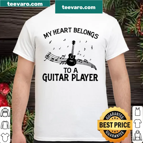 Typography shirt expressing love for a guitar player