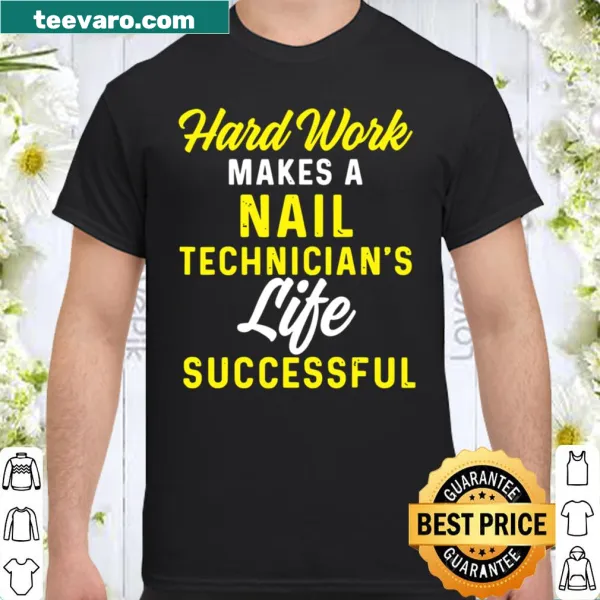 Nail technician shirt with a proud artistic design
