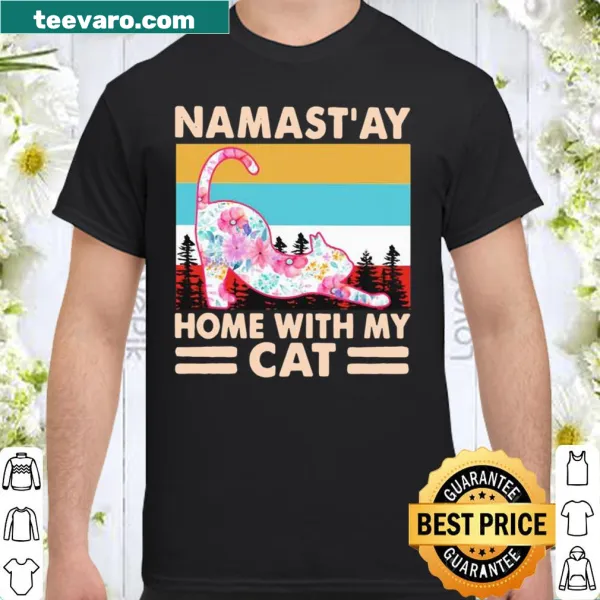 Vintage shirt with the phrase about staying home with a cat