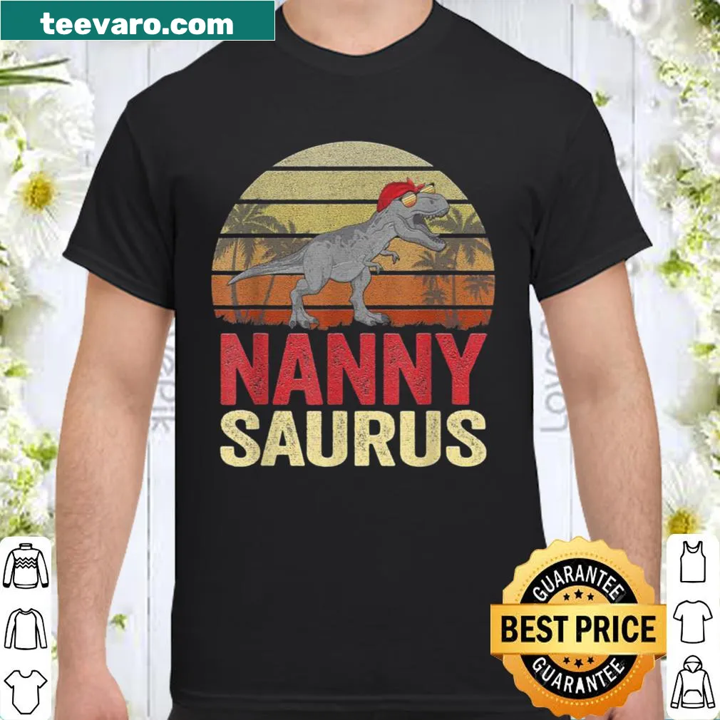 Funny Nannysaurus T-Rex graphic for grandmothers