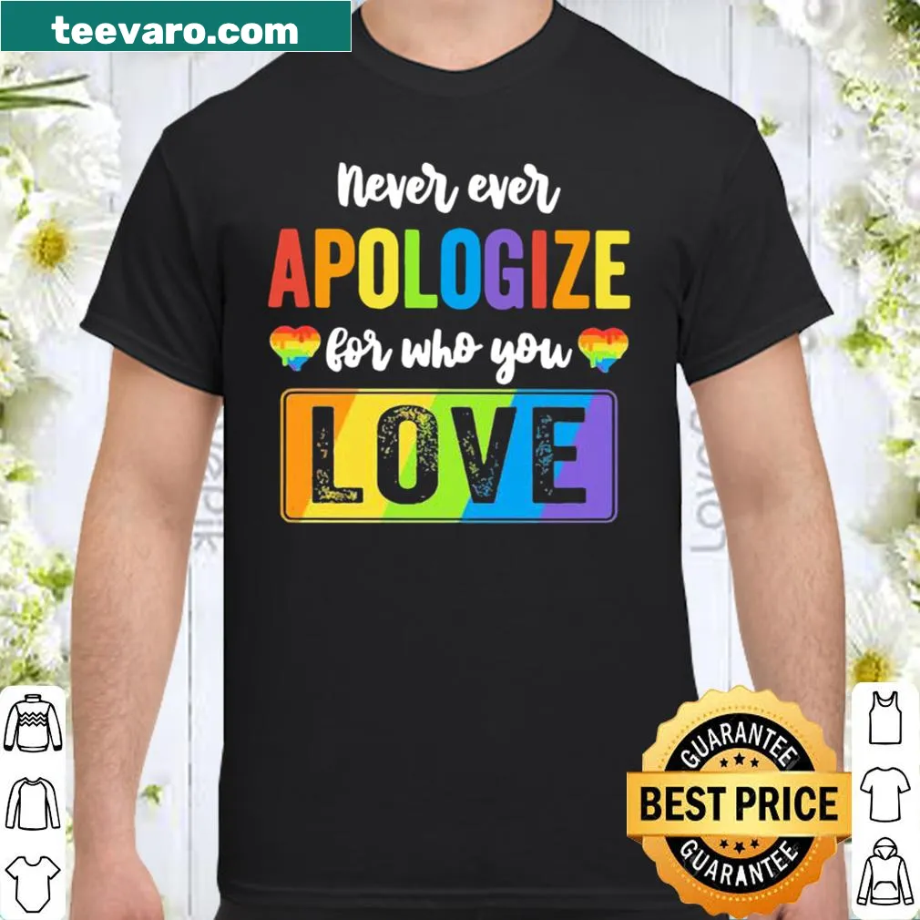 Shirt with a bold message supporting love and inclusivity