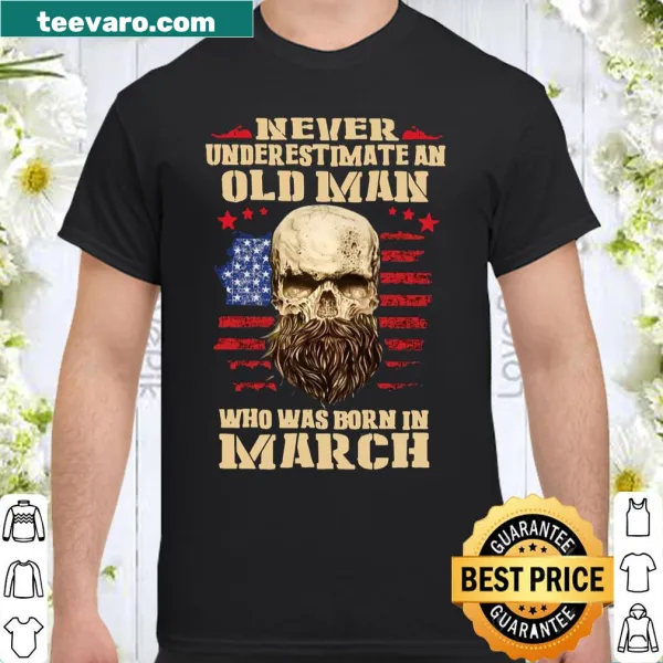 Bold shirt with a motivational message for March-born men