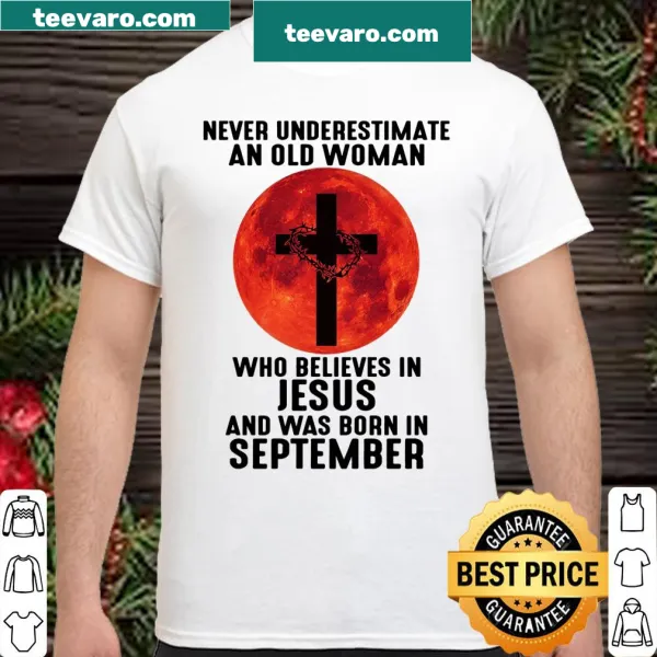 Bold typography shirt stating faith and birthday message