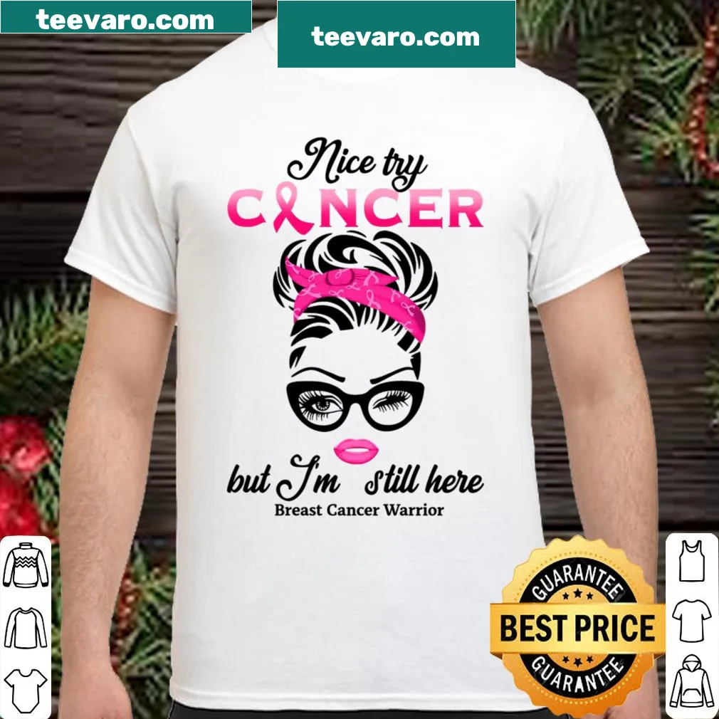 Empowering shirt with inspiring text about cancer resilience