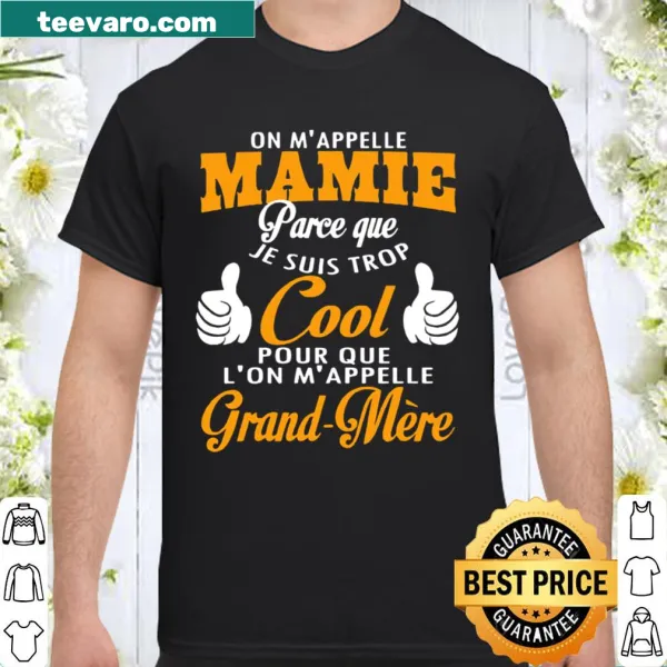 Fun shirt declaring 'Mamie' in playful typography for grandmas